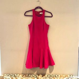 Fuschia Trina Turk Drop-waist Skater Dress